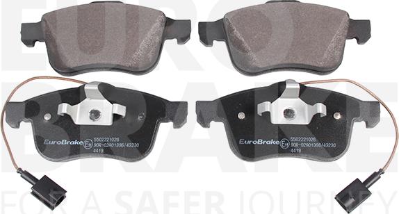 Eurobrake 5502221026 - Kit de plaquettes de frein, frein à disque cwaw.fr