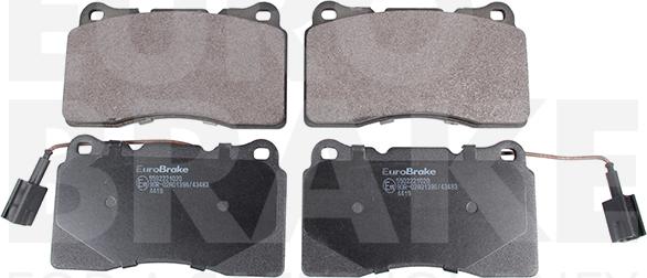 Eurobrake 5502221020 - Kit de plaquettes de frein, frein à disque cwaw.fr