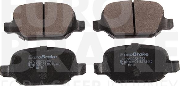 Eurobrake 5502221023 - Kit de plaquettes de frein, frein à disque cwaw.fr