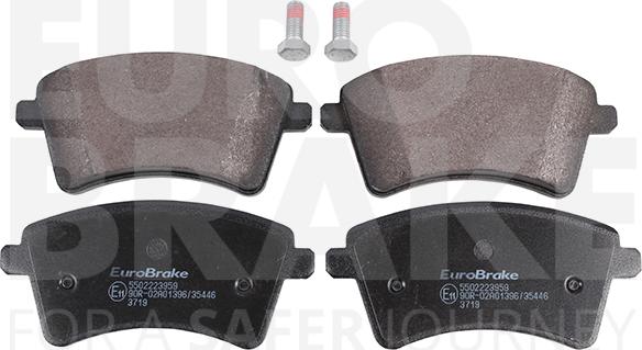 Eurobrake 5502223959 - Kit de plaquettes de frein, frein à disque cwaw.fr