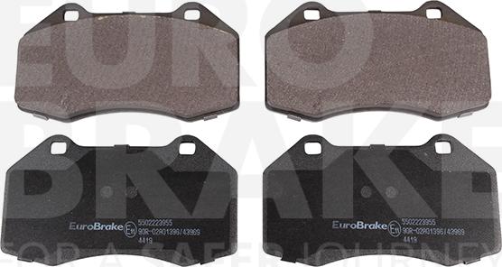 Eurobrake 5502223955 - Kit de plaquettes de frein, frein à disque cwaw.fr