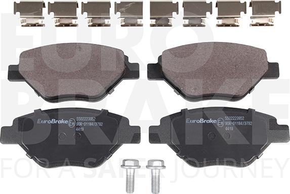 Eurobrake 5502223952 - Kit de plaquettes de frein, frein à disque cwaw.fr