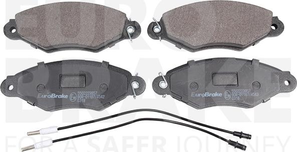 Eurobrake 5502223957 - Kit de plaquettes de frein, frein à disque cwaw.fr