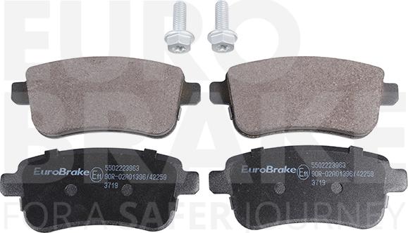 Eurobrake 5502223963 - Kit de plaquettes de frein, frein à disque cwaw.fr