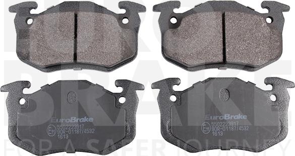 Eurobrake 5502223917 - Kit de plaquettes de frein, frein à disque cwaw.fr