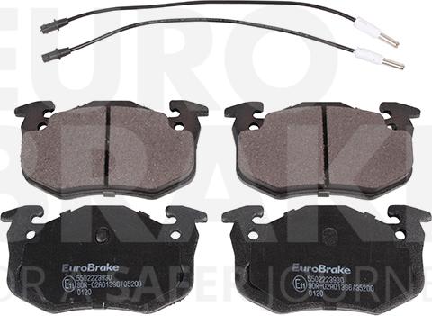 Eurobrake 5502223930 - Kit de plaquettes de frein, frein à disque cwaw.fr