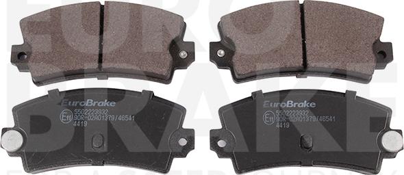 Eurobrake 5502223932 - Kit de plaquettes de frein, frein à disque cwaw.fr