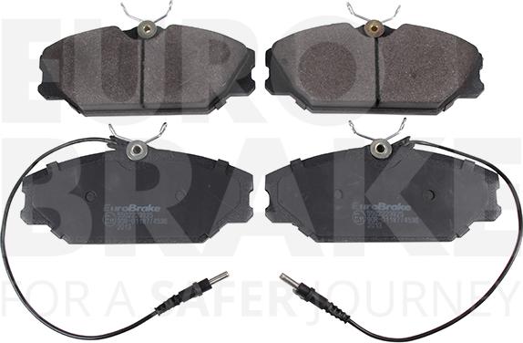 Eurobrake 5502223925 - Kit de plaquettes de frein, frein à disque cwaw.fr