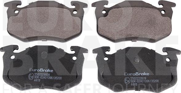 Eurobrake 5502223928 - Kit de plaquettes de frein, frein à disque cwaw.fr