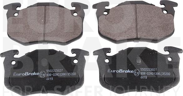 Eurobrake 5502223927 - Kit de plaquettes de frein, frein à disque cwaw.fr