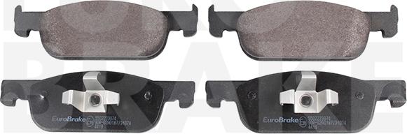 Eurobrake 5502223974 - Kit de plaquettes de frein, frein à disque cwaw.fr