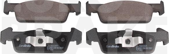 Eurobrake 5502223971 - Kit de plaquettes de frein, frein à disque cwaw.fr