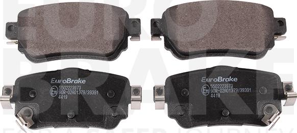 Eurobrake 5502223973 - Kit de plaquettes de frein, frein à disque cwaw.fr