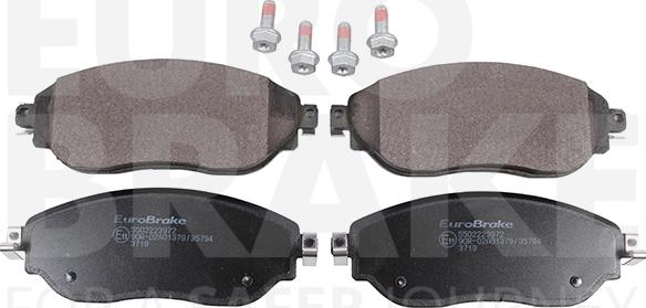 Eurobrake 5502223972 - Kit de plaquettes de frein, frein à disque cwaw.fr