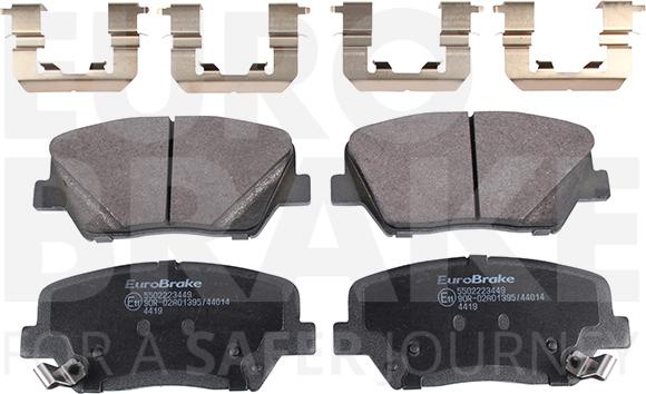 Eurobrake 5502223449 - Kit de plaquettes de frein, frein à disque cwaw.fr