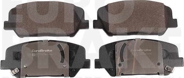 Eurobrake 5502223444 - Kit de plaquettes de frein, frein à disque cwaw.fr