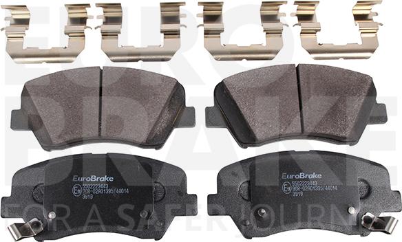 Eurobrake 5502223443 - Kit de plaquettes de frein, frein à disque cwaw.fr