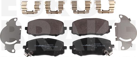 Eurobrake 5502223458 - Kit de plaquettes de frein, frein à disque cwaw.fr