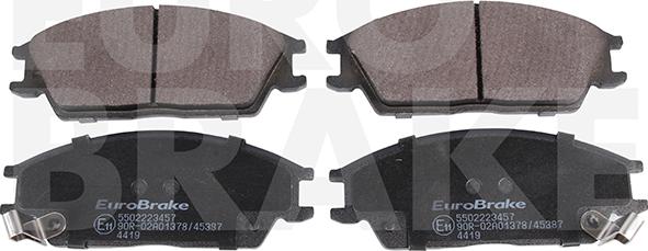 Eurobrake 5502223457 - Kit de plaquettes de frein, frein à disque cwaw.fr