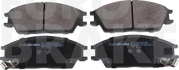 Eurobrake 5502223403 - Kit de plaquettes de frein, frein à disque cwaw.fr