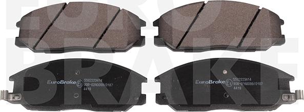 Eurobrake 5502223414 - Kit de plaquettes de frein, frein à disque cwaw.fr