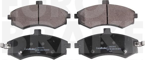 Eurobrake 5502223413 - Kit de plaquettes de frein, frein à disque cwaw.fr