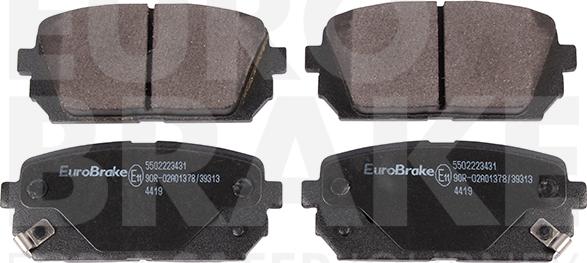 Eurobrake 5502223431 - Kit de plaquettes de frein, frein à disque cwaw.fr