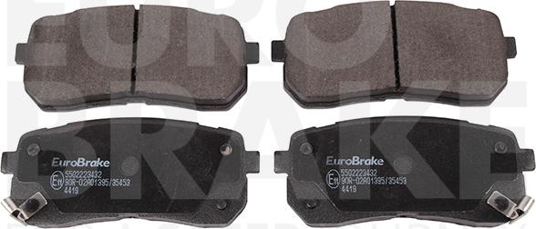 Eurobrake 5502223432 - Kit de plaquettes de frein, frein à disque cwaw.fr