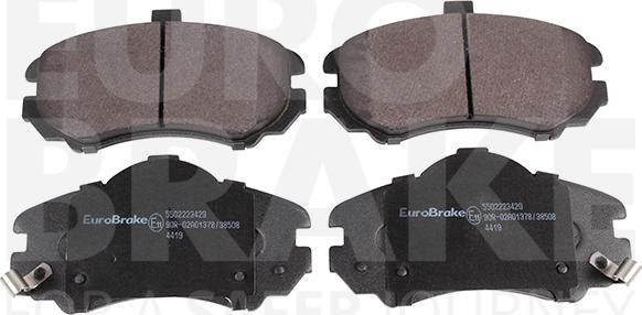 Eurobrake 5502223429 - Kit de plaquettes de frein, frein à disque cwaw.fr