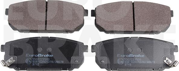 Eurobrake 5502223509 - Kit de plaquettes de frein, frein à disque cwaw.fr