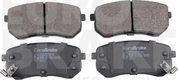 Eurobrake 5502223514 - Kit de plaquettes de frein, frein à disque cwaw.fr