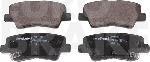 Eurobrake 5502223531 - Kit de plaquettes de frein, frein à disque cwaw.fr