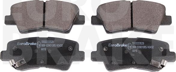 Eurobrake 5502223529 - Kit de plaquettes de frein, frein à disque cwaw.fr