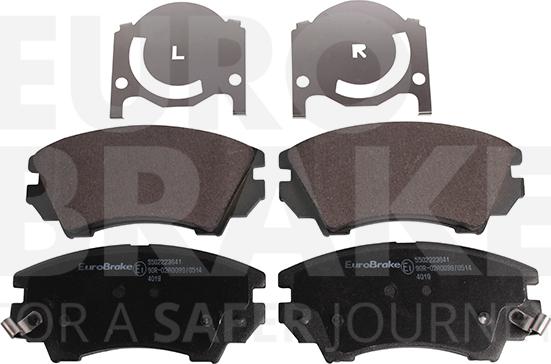 Eurobrake 5502223641 - Kit de plaquettes de frein, frein à disque cwaw.fr