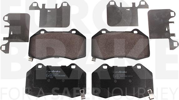 Eurobrake 5502223650 - Kit de plaquettes de frein, frein à disque cwaw.fr