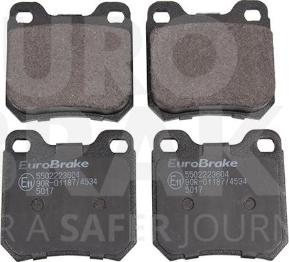 Eurobrake 5502223604 - Kit de plaquettes de frein, frein à disque cwaw.fr