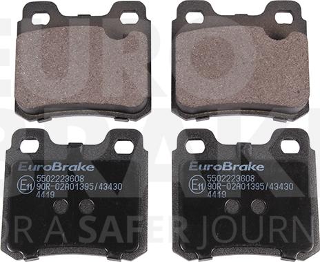 Eurobrake 5502223608 - Kit de plaquettes de frein, frein à disque cwaw.fr