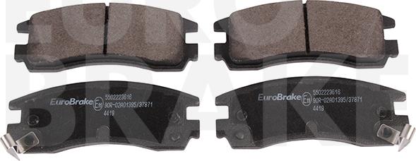 Eurobrake 5502223616 - Kit de plaquettes de frein, frein à disque cwaw.fr