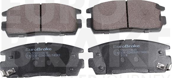 Eurobrake 5502223639 - Kit de plaquettes de frein, frein à disque cwaw.fr