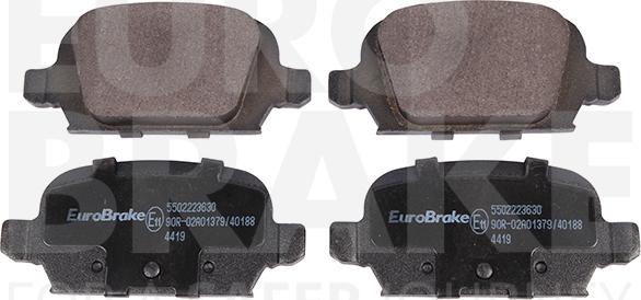 Eurobrake 5502223630 - Kit de plaquettes de frein, frein à disque cwaw.fr