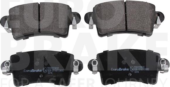 Eurobrake 5502223632 - Kit de plaquettes de frein, frein à disque cwaw.fr