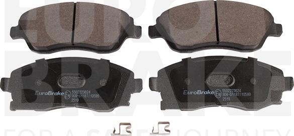 Eurobrake 5502223624 - Kit de plaquettes de frein, frein à disque cwaw.fr