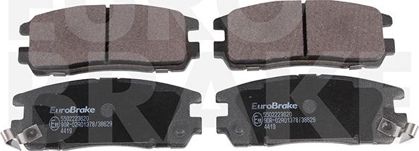 Eurobrake 5502223620 - Kit de plaquettes de frein, frein à disque cwaw.fr