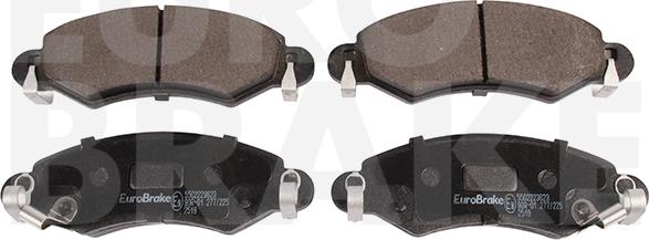 Eurobrake 5502223623 - Kit de plaquettes de frein, frein à disque cwaw.fr