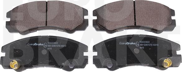 Eurobrake 5502223622 - Kit de plaquettes de frein, frein à disque cwaw.fr