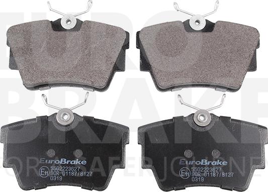 Eurobrake 5502223627 - Kit de plaquettes de frein, frein à disque cwaw.fr