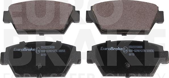 Eurobrake 5502223009 - Kit de plaquettes de frein, frein à disque cwaw.fr