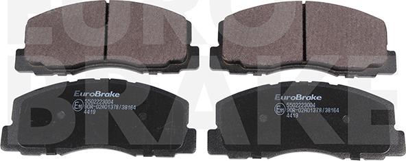 Eurobrake 5502223004 - Kit de plaquettes de frein, frein à disque cwaw.fr