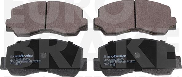 Eurobrake 5502223005 - Kit de plaquettes de frein, frein à disque cwaw.fr