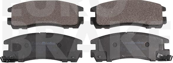 Eurobrake 5502223016 - Kit de plaquettes de frein, frein à disque cwaw.fr